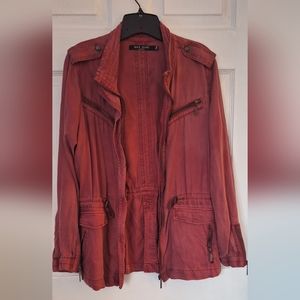 Max Jeans jacket size medium orange utility